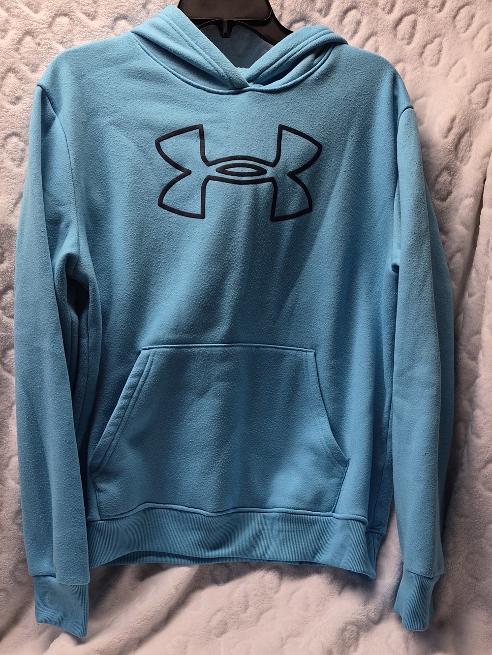 Under Armour Women's Light Blue Crewneck Hoodie with Logo